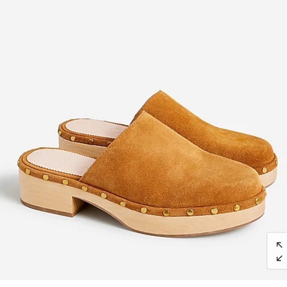 J. Crew Dakota clogs in suede BJ797 5.5